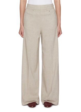 Main View - Click To Enlarge - HERNO - Wide Leg Flannel Pants