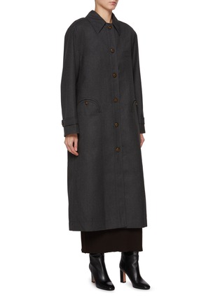 Detail View - Click To Enlarge - BLAZÉ MILANO - Astoria Basoto Belted Trench Coat Jacket