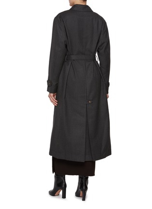 Back View - Click To Enlarge - BLAZÉ MILANO - Astoria Basoto Belted Trench Coat Jacket