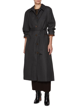 Figure View - Click To Enlarge - BLAZÉ MILANO - Astoria Basoto Belted Trench Coat Jacket