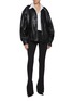 Figure View - Click To Enlarge - BLAZÉ MILANO - Emera Charlie Leather Bomber Jacket