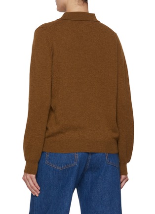 Back View - Click To Enlarge - BLAZÉ MILANO - Highland Wool Cashmere Polo Shirt