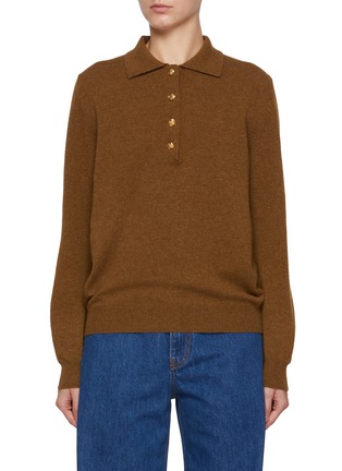 Main View - Click To Enlarge - BLAZÉ MILANO - Highland Wool Cashmere Polo Shirt