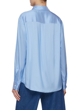 Back View - Click To Enlarge - BLAZÉ MILANO - Ruby Anabas Silk Stripe Shirt