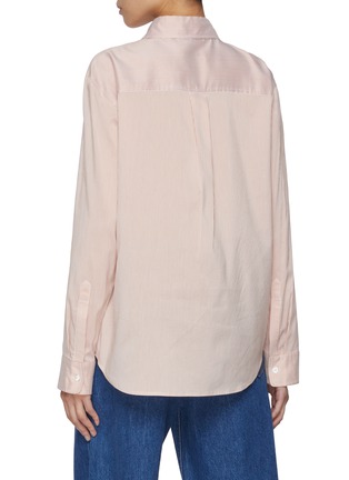 Back View - Click To Enlarge - BLAZÉ MILANO - Catalina Anabas Striped Silk Cotton Shirt