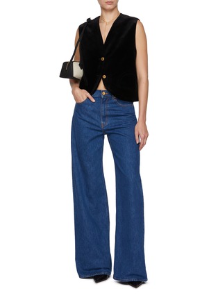 Figure View - Click To Enlarge - BLAZÉ MILANO - Jealousy Gliss Velvet Gilet