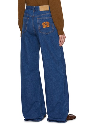Back View - Click To Enlarge - BLAZÉ MILANO - Nariida Java Cotton Denim Jeans
