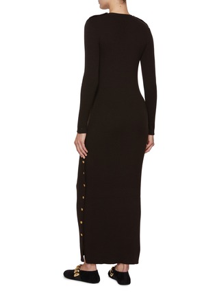 Back View - Click To Enlarge - BLAZÉ MILANO - Love Bug Wool Maxi Dress