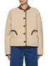 Main View - Click To Enlarge - BLAZÉ MILANO - Tatoosh Gliss Reversible Shearling Bolero