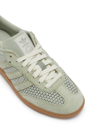Detail View - Click To Enlarge - ADIDAS - Samba OG Low Top Woven Knit Women's Sneakers