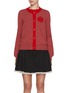Main View - Click To Enlarge - BARRIE - Mini Thistle Cashmere Knit Cardigan