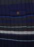  - BARRIE - Striped Ribbed Cashmere Knit Midi Skirt