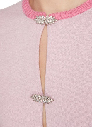  - BARRIE - Strass Embellished Cashmere Knit Cardigan