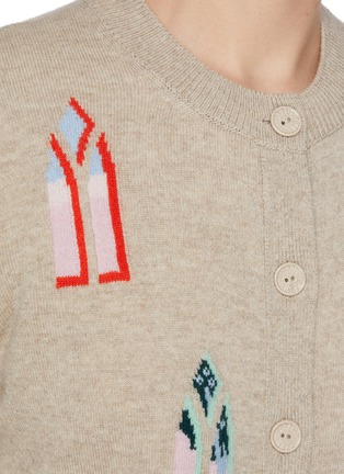  - BARRIE - Window Intarsia Cashmere Knit Cardigan