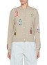 Main View - Click To Enlarge - BARRIE - Window Intarsia Cashmere Knit Cardigan