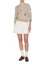 Figure View - Click To Enlarge - BARRIE - Window Intarsia Knit Sweater