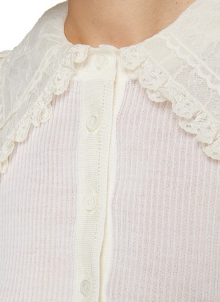  - CHLOÉ - Lace Collar Wool Knit Top