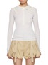 Main View - Click To Enlarge - CHLOÉ - Lace Collar Wool Knit Top