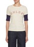 Main View - Click To Enlarge - CHLOÉ - Varsity Sleeve Cotton Wool T-Shirt