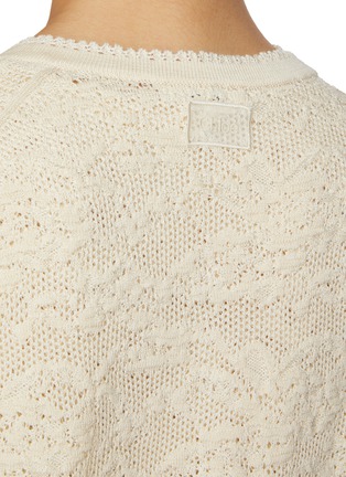  - CHLOÉ - Lace Knit Top & Cardigan Cotton Silk Set