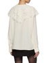 Back View - Click To Enlarge - CHLOÉ - Exaggerated Lace Collar Silk Blouse