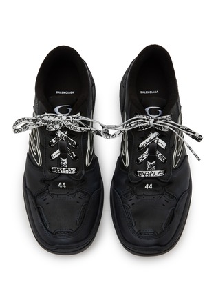 Detail View - Click To Enlarge - BALENCIAGA - Hamptons Worn Out Leather Men's Sneakers