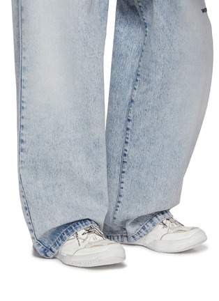 Figure View - Click To Enlarge - BALENCIAGA - Hamptons Worn Out Leather Men's Sneakers