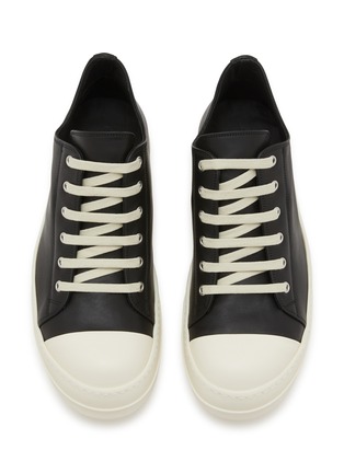 Detail View - Click To Enlarge - RICK OWENS  - Leather Low Top Sneakers