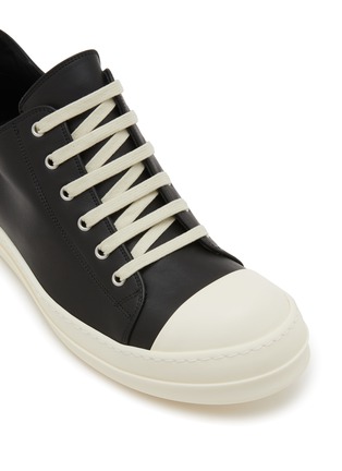Detail View - Click To Enlarge - RICK OWENS  - Leather Low Top Sneakers