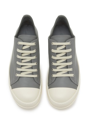 Detail View - Click To Enlarge - RICK OWENS  - Leather Low Top Sneakers