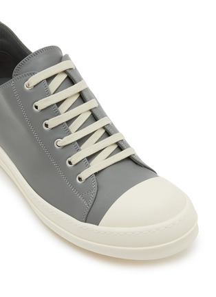 Detail View - Click To Enlarge - RICK OWENS  - Leather Low Top Sneakers