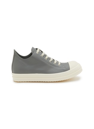 Main View - Click To Enlarge - RICK OWENS  - Leather Low Top Sneakers