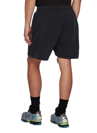 Back View - Click To Enlarge - BALENCIAGA - Uniform Badge Elasticated Shorts