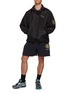 Figure View - Click To Enlarge - BALENCIAGA - Uniform Badge Elasticated Shorts