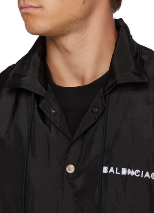  - BALENCIAGA - Oversized Uniform Badge Logo Windbreaker Jacket