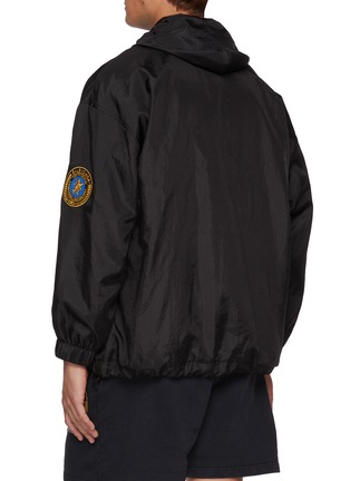 Back View - Click To Enlarge - BALENCIAGA - Oversized Uniform Badge Logo Windbreaker Jacket