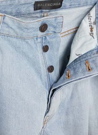  - BALENCIAGA - Light Wash Distressed Back Denim Jeans