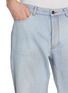  - BALENCIAGA - Light Wash Distressed Back Denim Jeans