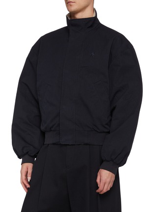 Detail View - Click To Enlarge - BALENCIAGA - Reversible High Neck Bomber Jacket