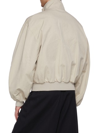Back View - Click To Enlarge - BALENCIAGA - Reversible High Neck Bomber Jacket