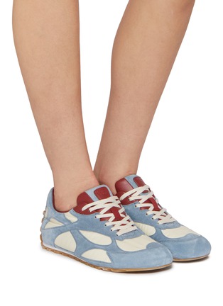 Figure View - Click To Enlarge - BOTTEGA VENETA - Orbit Leather Women's Sneakers