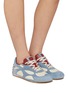 Figure View - Click To Enlarge - BOTTEGA VENETA - Orbit Leather Women's Sneakers