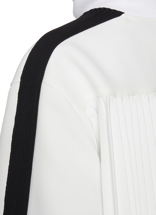  - SACAI - Contrast Stripe Matelassé Twill Blouson Jacket