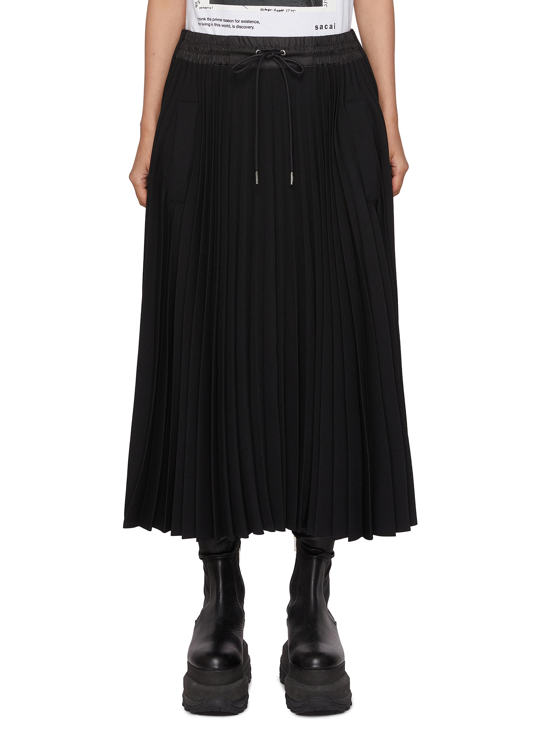 【sacai】Matelasse Twill Mix Skirt sacai Matelasse Twill Mix Skirt | REVERSIBLE