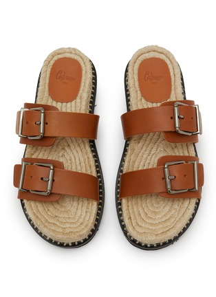 Detail View - Click To Enlarge - CASTAÑER - Ter Buckle Leather Sandals