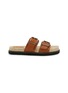 Main View - Click To Enlarge - CASTAÑER - Ter Buckle Leather Sandals