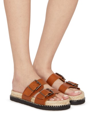 Figure View - Click To Enlarge - CASTAÑER - Ter Buckle Leather Sandals