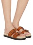 Figure View - Click To Enlarge - CASTAÑER - Ter Buckle Leather Sandals