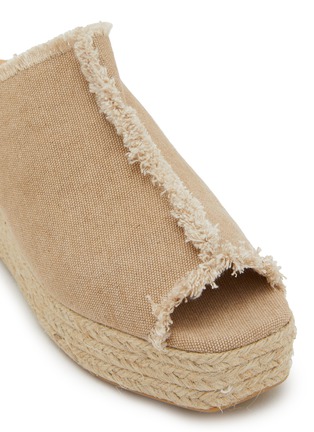 Detail View - Click To Enlarge - CASTAÑER - Queral 60 Platform Cotton Espadrilles