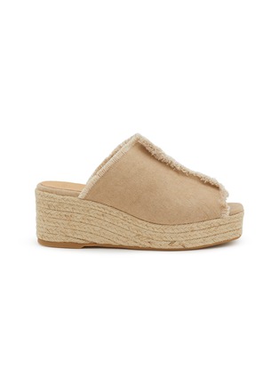Main View - Click To Enlarge - CASTAÑER - Queral 60 Platform Cotton Espadrilles